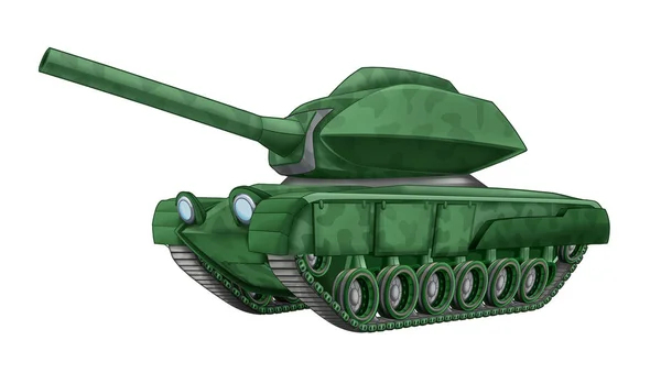 Cartoon tank - illustration för barn — Stockfoto