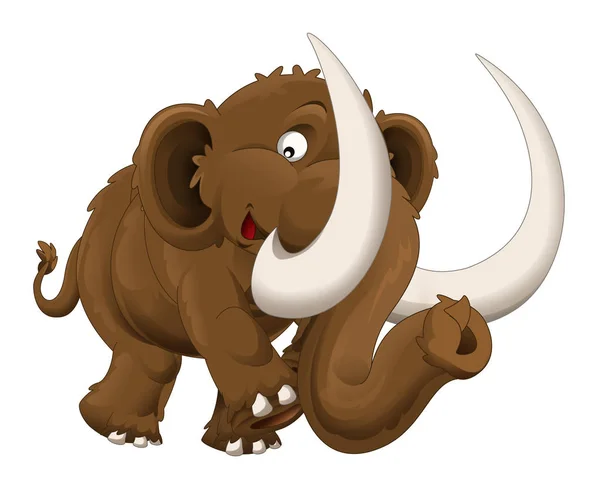 The cartoon mammoth illustration — Stock Photo, Image