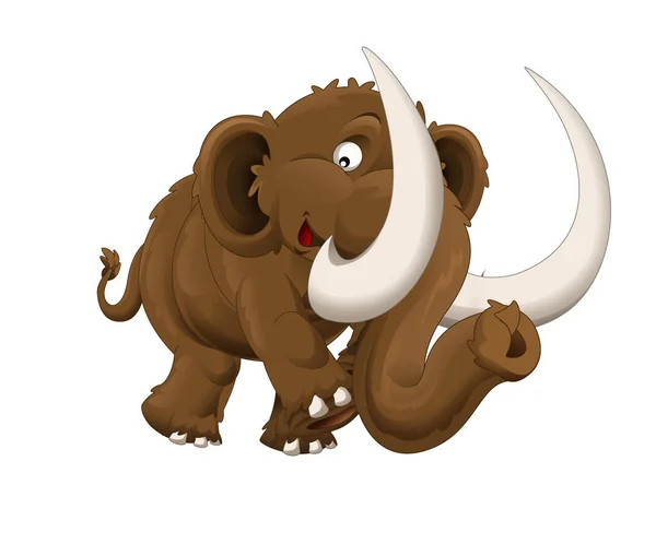 La ilustración del mamut de dibujos animados — Foto de Stock