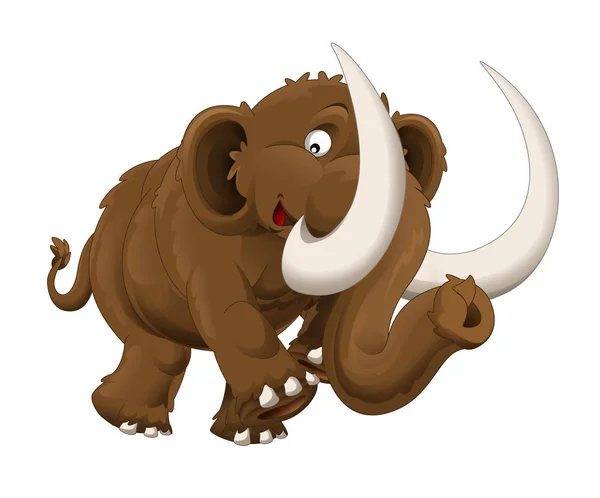 The cartoon mammoth illustration — Stock Photo, Image