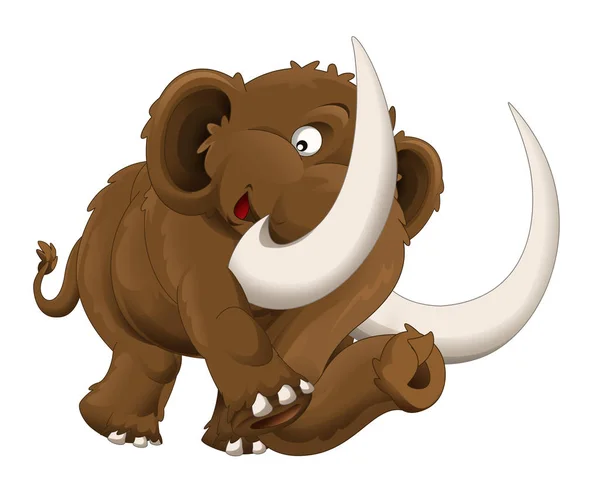 A ilustração mamute desenhos animados — Fotografia de Stock