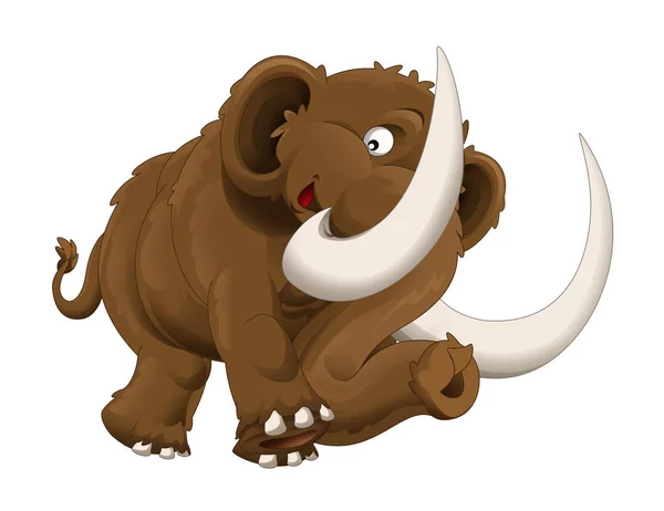 The cartoon mammoth illustration — Stock Photo, Image