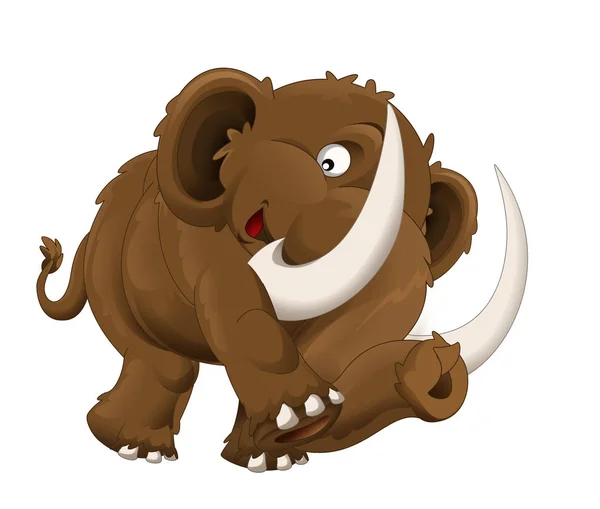 The cartoon mammoth illustration — Stock Photo, Image