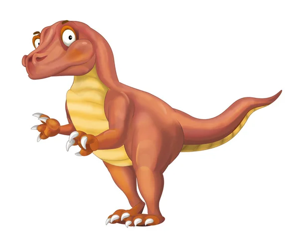 The cartoon dinosaur illustration — Stock Photo, Image