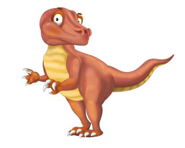 Çizgi film dinozor illüstrasyon