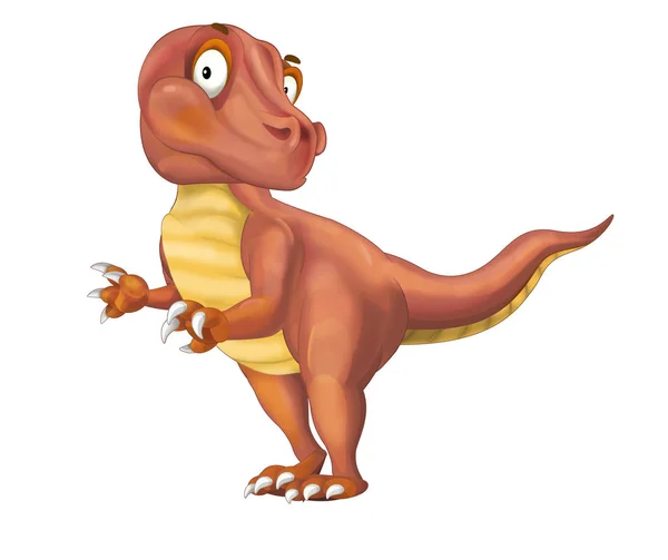 The cartoon dinosaur illustration — Stock Photo, Image
