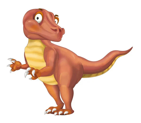 Ilustracja kreskówka dinozaur — Zdjęcie stockowe