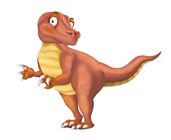 The cartoon dinosaur illustration
