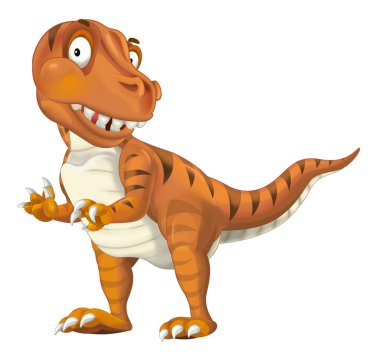 Çizgi film dinozor tyrannosaurus