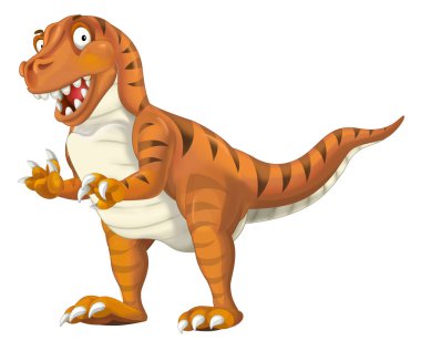 Çizgi film dinozor tyrannosaurus