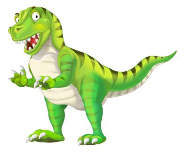 Çizgi film dinozor tyrannosaurus
