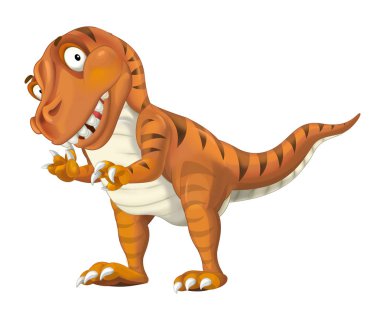 Çizgi film dinozor tyrannosaurus