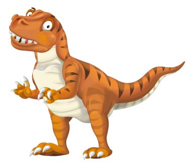 Çizgi film dinozor tyrannosaurus