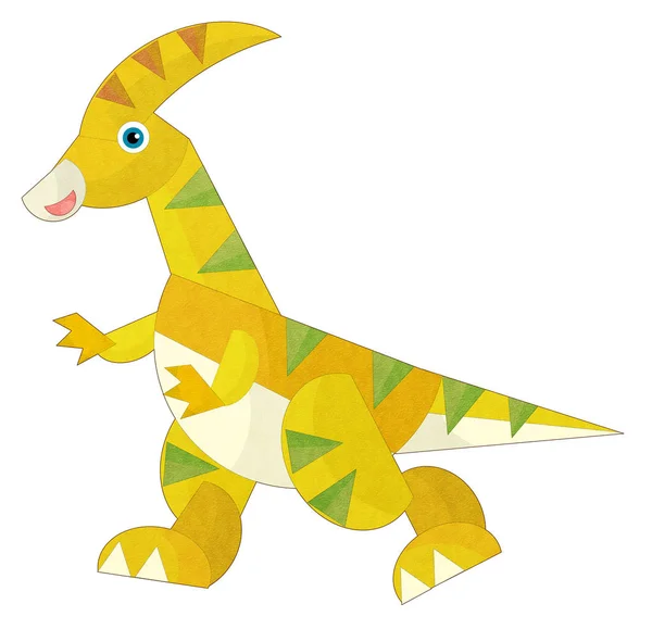Desenhos animados dinossauro feliz — Fotografia de Stock