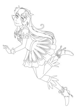   Anime Girl Coloring Pages Full Body Best