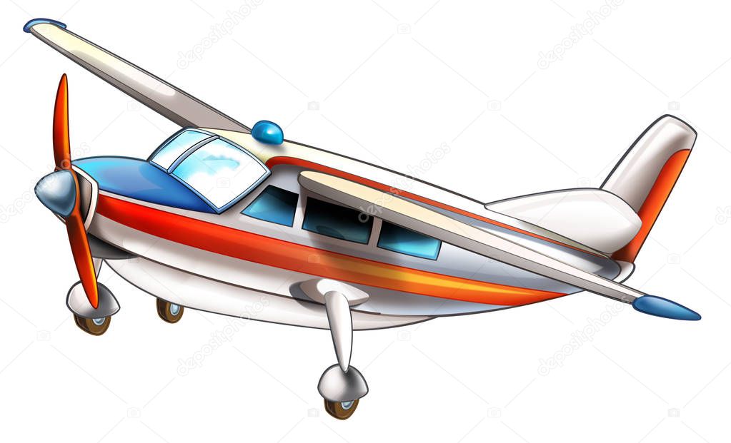 Cartoon funny plane