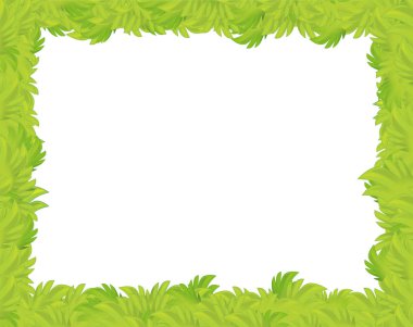 çizgi film çim çerçeve