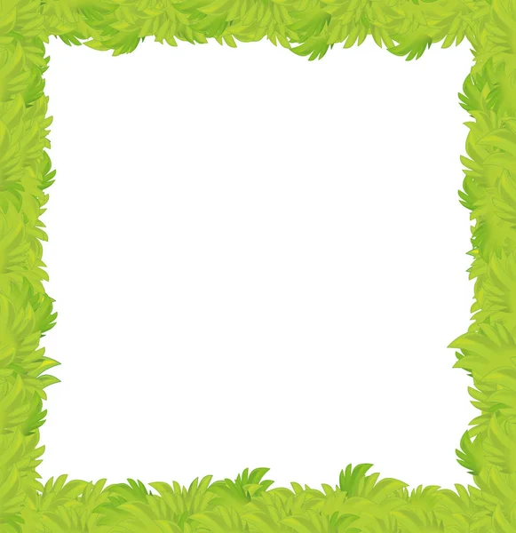 Cartoon grass frame — Stock Photo, Image