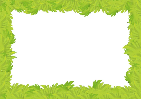 Cartoon grass frame — Stock Photo, Image