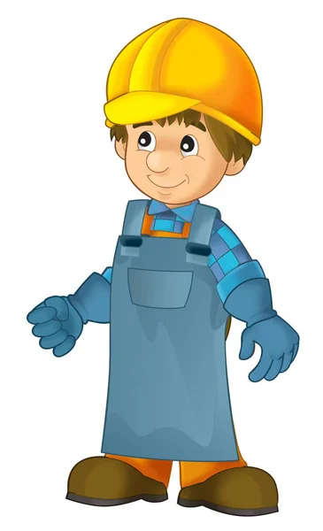Cartoon construction worker — Stock Photo, Image