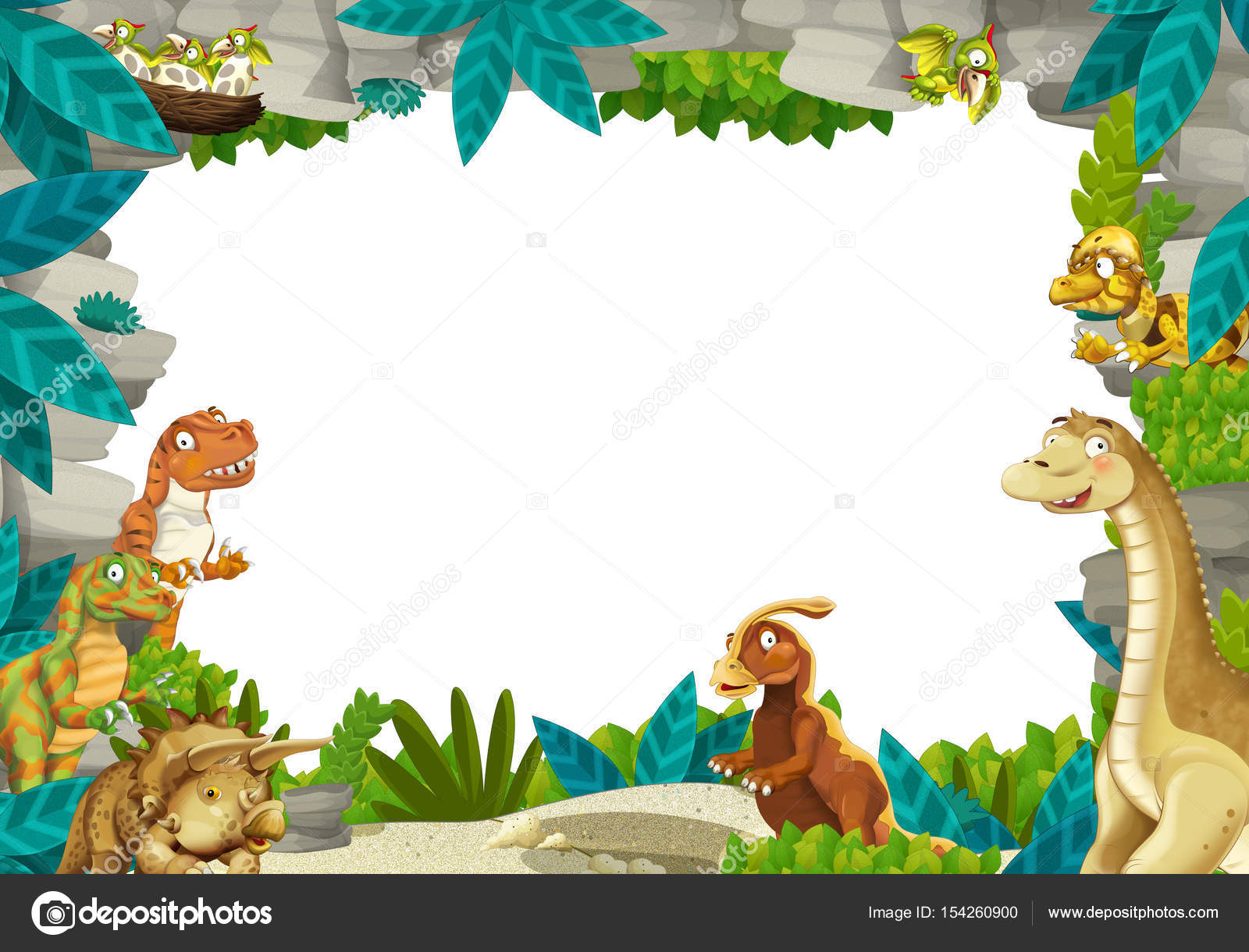 Desenhos animados bonitos do dinossauro verde ilustração royalty free   Desenho animado de dinossauro, Imagens de dinossauros, Decoração dinossauros  festa infantil