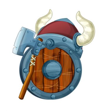 zırh öğeleri baltalı ve kask kalkan