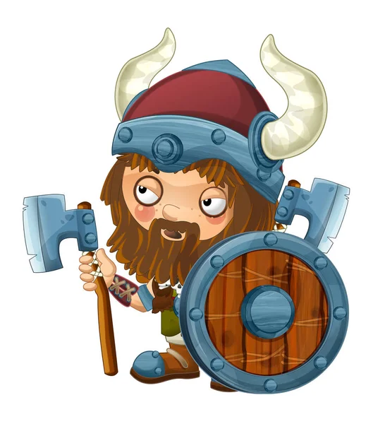 Guerreiro viking dos desenhos animados — Fotografia de Stock