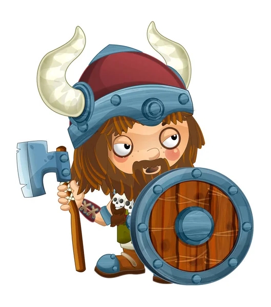 Cartoon viking warrior — Stock Photo, Image