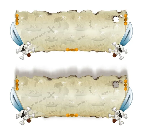 Banners for different usage - pirate theme — Stock Photo, Image
