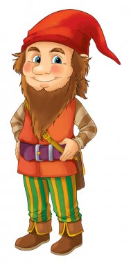 İzole karikatür cüce 