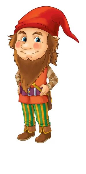 Cartoon dwarf isolated — Stock Photo, Image