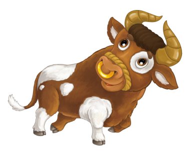 çiftlik hayvanı - neşeli boğa