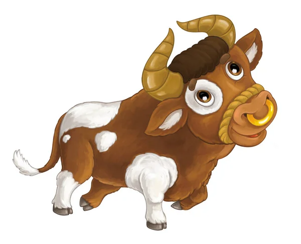 สัตว์ฟาร์ม วัวร่าเริง — ภาพถ่ายสต็อก