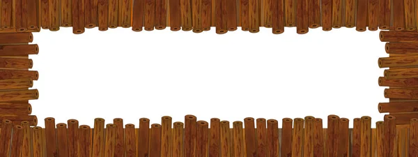 cartoon wooden frame
