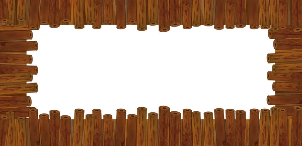 Quadro de madeira dos desenhos animados — Fotografia de Stock