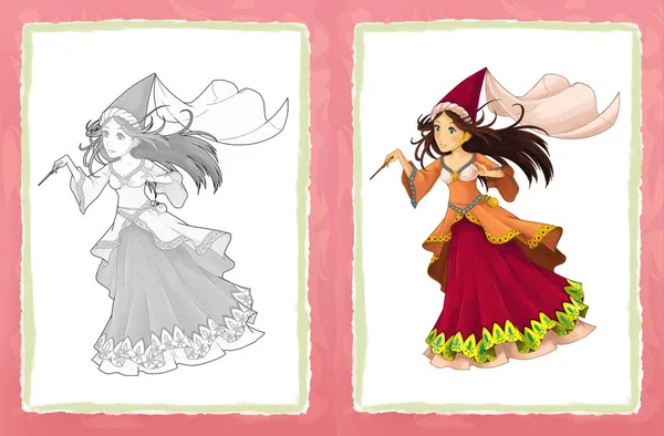 Cartoon fairy tale character - princess