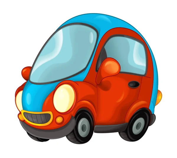 Desenhos animados carro isolado ilustração para crianças — Fotografia de Stock