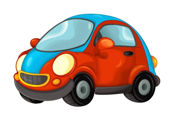 Desenhos animados carro isolado ilustração para crianças — Fotografia de Stock