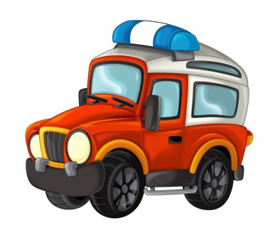 Karikatür yoldan yangın kamyon