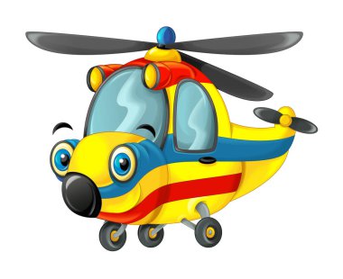 Çizgi film itfaiyeci helikopter