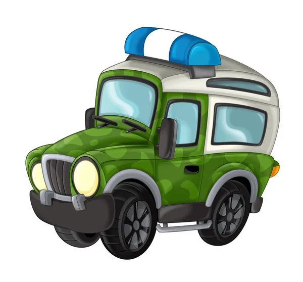 Cartoon lustig Off Road Militär-LKW — Stockfoto