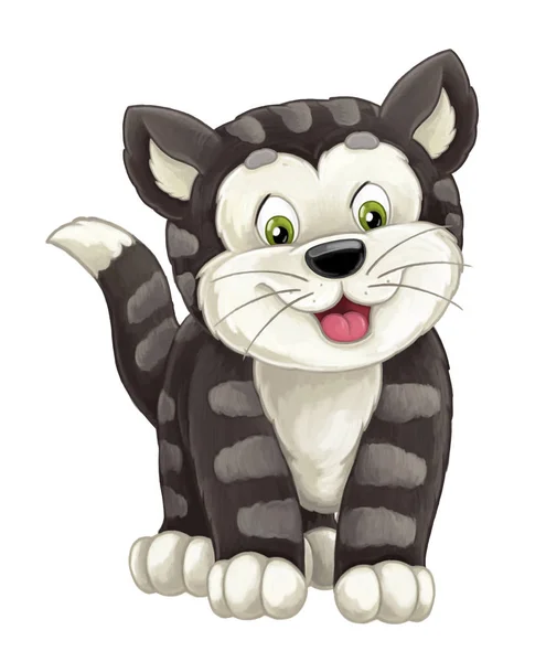 Kreslený happy cat — Stock fotografie