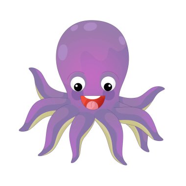 Deniz ahtapot yüzme ve seyir