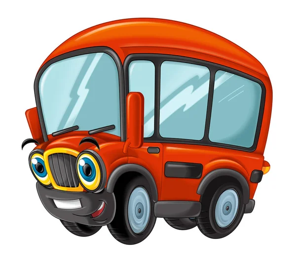 Cartoon lustig aussehender Cartoon Bus — Stockfoto