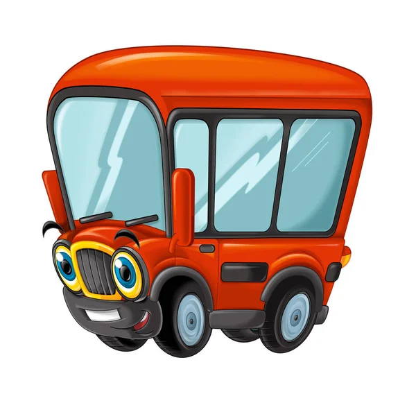 Cartoon lustig aussehender Cartoon Bus — Stockfoto