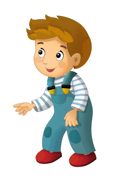 Cartoon happy and funny boy — Stock Photo, Image