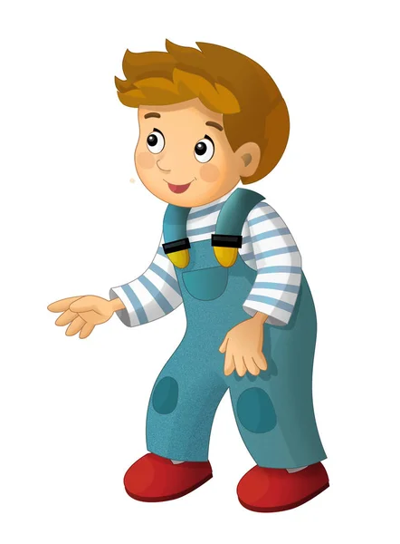 Cartoon happy and funny boy — Stock Photo, Image