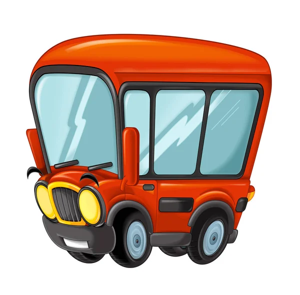 Cartoon lustig aussehender Cartoon Bus — Stockfoto