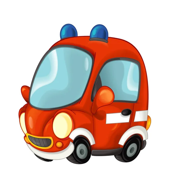 Kreskówka strażackiego samochodu — Zdjęcie stockowe