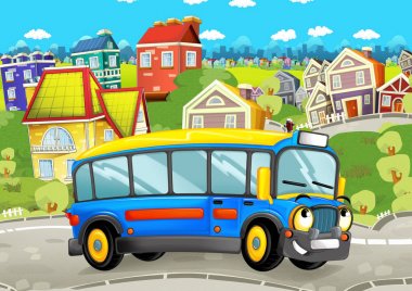 otobüs şehrin içinden sürüş arıyorsunuz